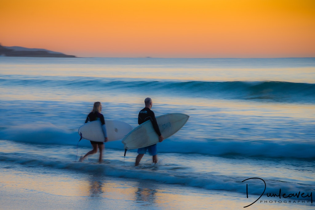 Dawn Surfers at Manly Beach, Sydney's Northern Beaches